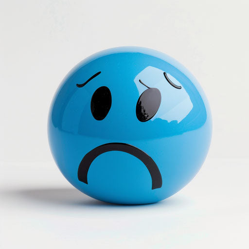 Supportive Blue Emoji for Wellbeing