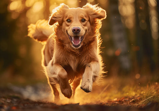 Running and jumping dog, youthful energy, petcore 33:23