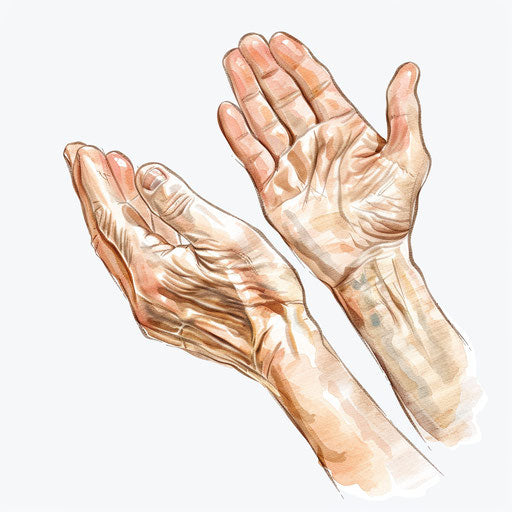 Realistic clapping hands clipart on flat white background