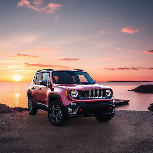 Light pink metallic off-road vehicle