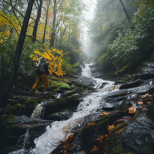Epic adventure of a hiker on Laurel Falls Trail