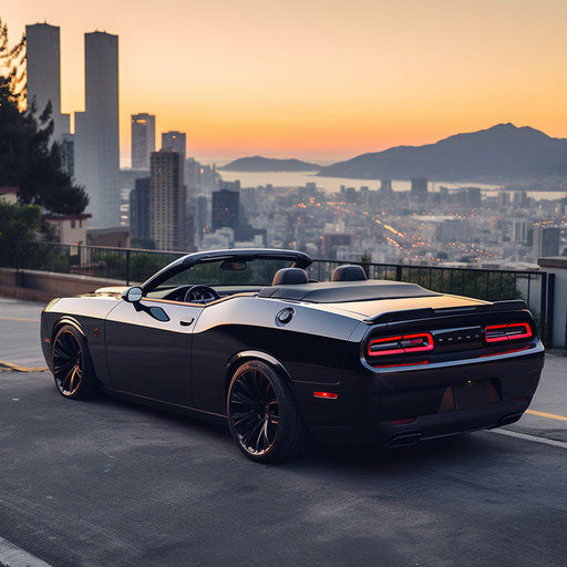 Dodge Charger Hellcat Convertible with Top Down