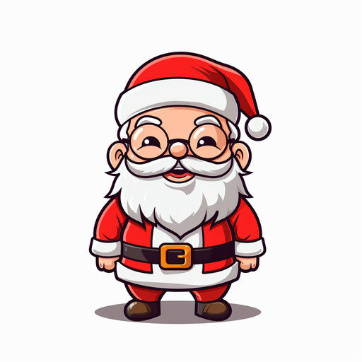 Christmas illustration in Minimalist style, on white background