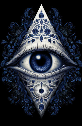 The all seeing eye woman, hyper-detailed illustrations style