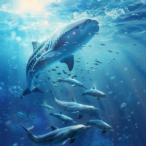 Whale Shark Endangered Elegance: Pristine Wildlife Imagery