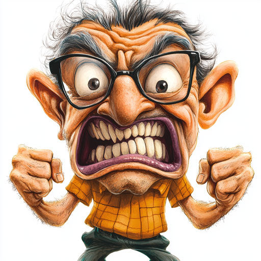 Humorous caricature of a teachers day caricature clipart