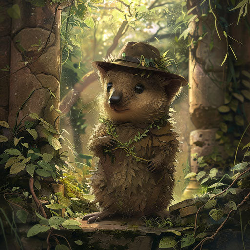 Exploring an ancient and overgrown jungle with a tiny adventurer's hat