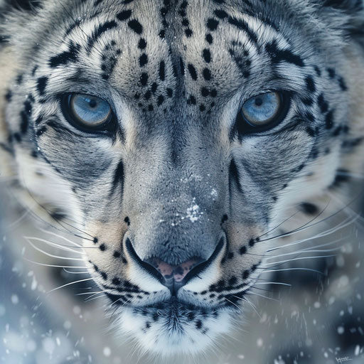 Snow leopard captivating the soul with its universal gaze