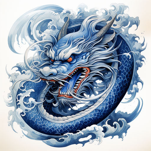 Chinese dragon tattoo design inspiration on blue dragon tattoo designs