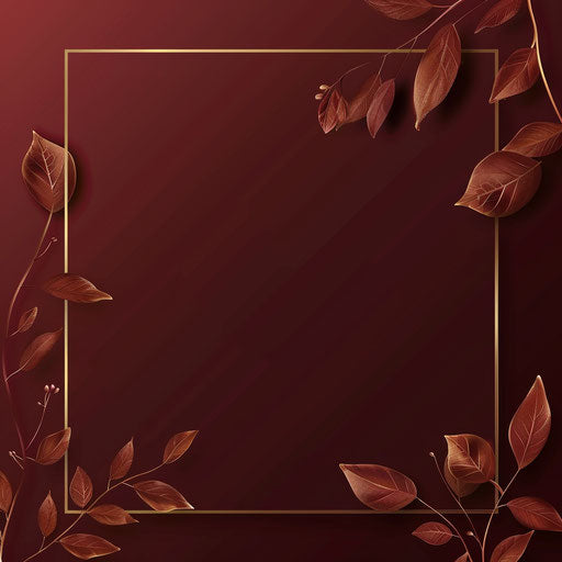 Flat maroon background with wedding card clipart png