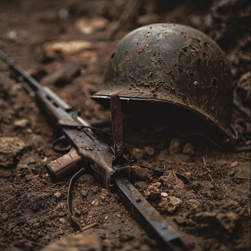 Honoring a fallen hero with a rifle and a bayonet