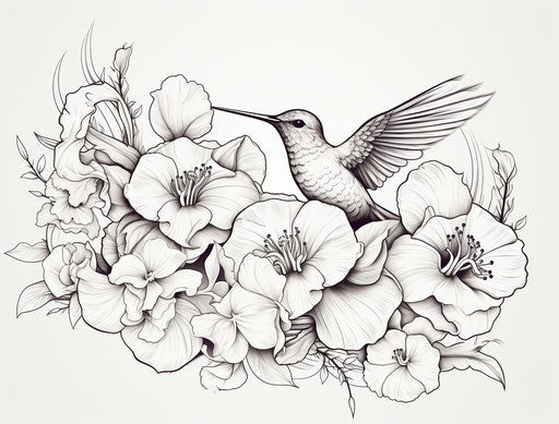 Nature and freedom in a frame adorned with minimalist tattoos