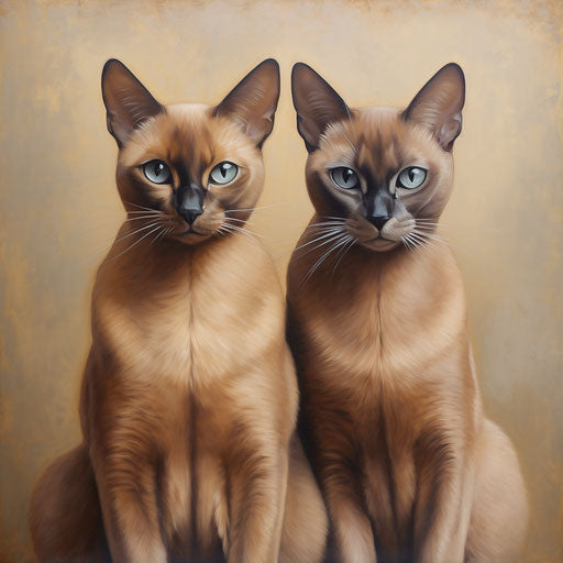 Two Burmese cats