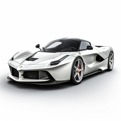 LaFerrari classic white background