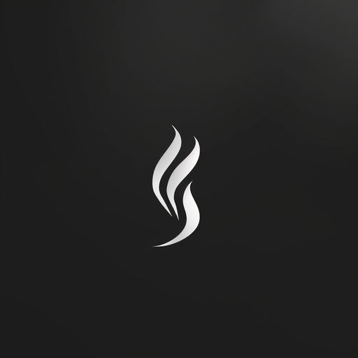 Bold, impactful simple logo design with high contrast background