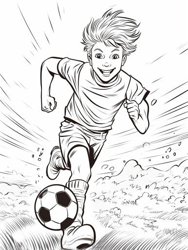 Kids football coloring book