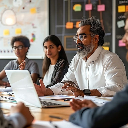 Business meeting with a diverse team