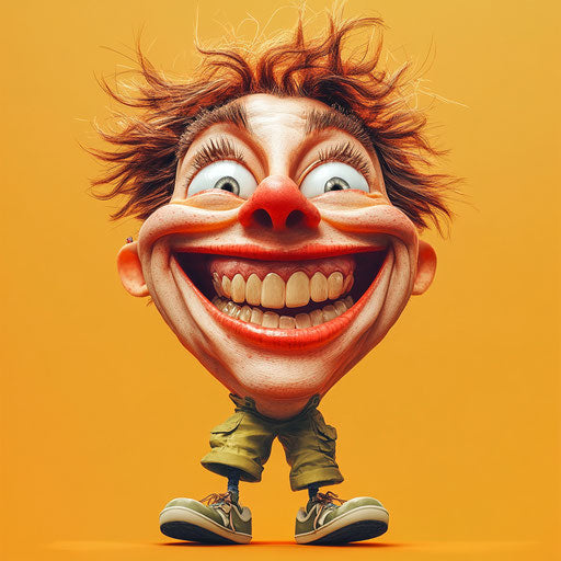 Ultra HD Happiness Caricature Clipart for Professional Prints