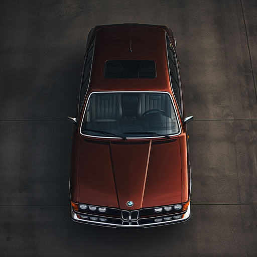 Top view of the BMW 7 Series classic