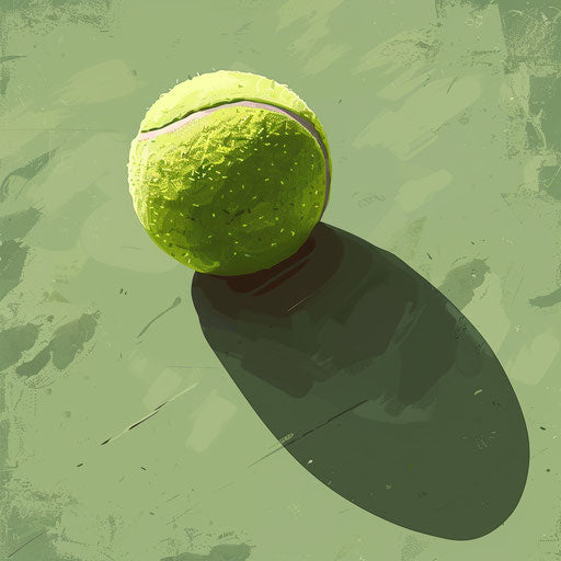 Realistic tennis clipart on flat random background