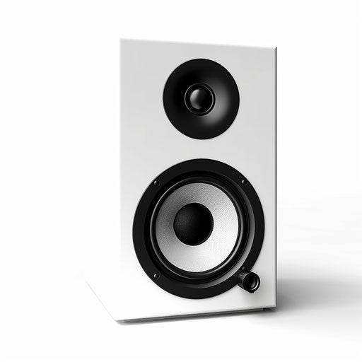 Speaker illustration in Minimalist style, on white background