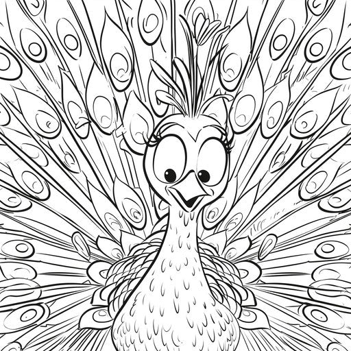 Indulge in Peacock Coloring - Creative Bliss