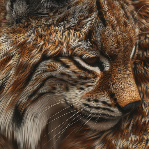 Lynx fur: variety of textures and colors