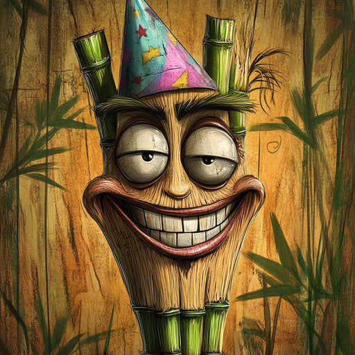 Multi-Format Bamboo Caricature Clipart Bundle for Creatives