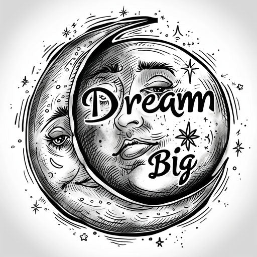 Dream big with moon crescent