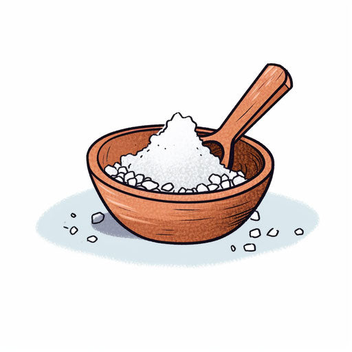 Salt clipart in the Minimalist style, on a white background
