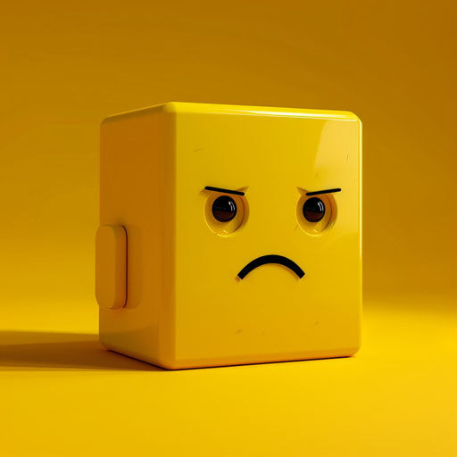 Emotional icon with sad face
