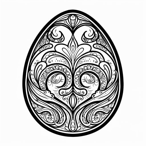 Explore & Learn: Egg Coloring Page for Kids