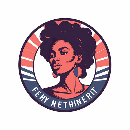 Juneteenth clipart in Minimalist style on white background