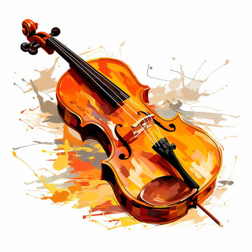 Illustration of note clipart in Oil painting style on white background