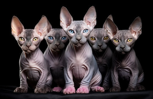 Gray Sphynx cats for adoption at I Love Kittens