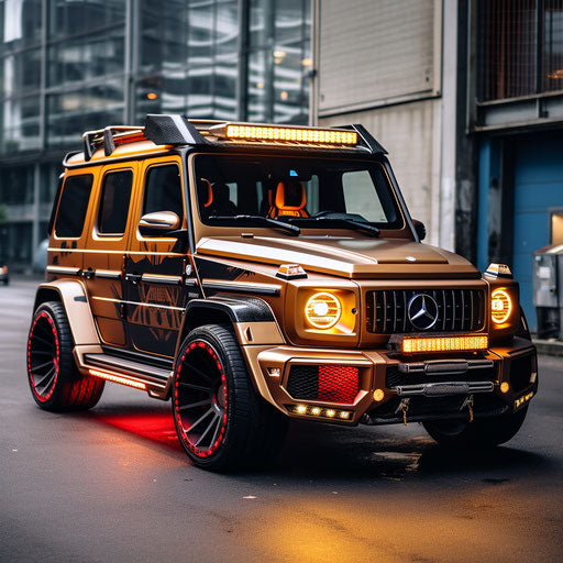 Mercedes-Benz G Wagon classic lowrider with hydraulics