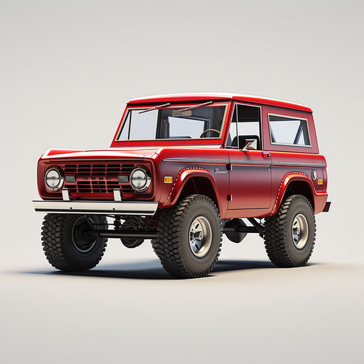 Bright cherry red classic of Bronco Sport