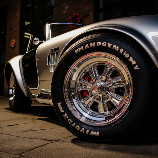Wheel and tire upgrades for the ac Shelby Cobra car