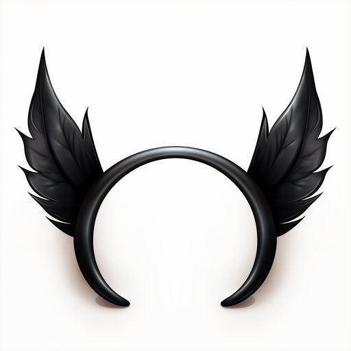 Bunny ears clipart in the style of Chiaroscuro Art, on a white background