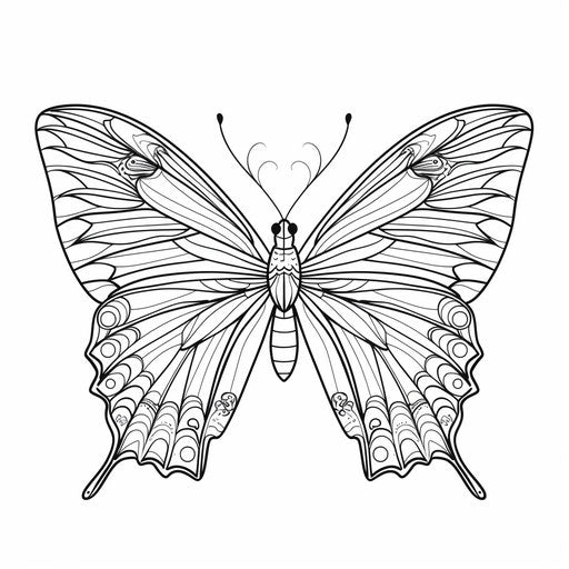 Butterfly ready to be colored