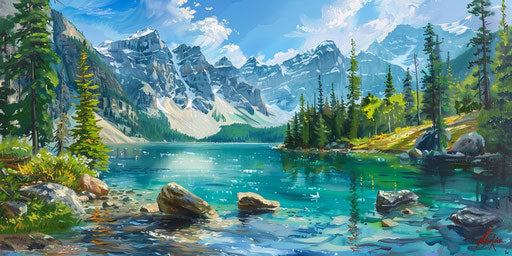 Canadian Landscape: mountains, lakes, coasts, forests, diversity