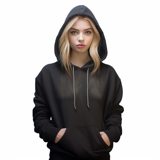 Hoodie artwork in the style of Chiaroscuro Art, on white backdrop