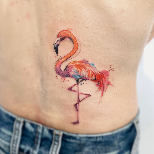 Flamingo Tattoo Flash Set