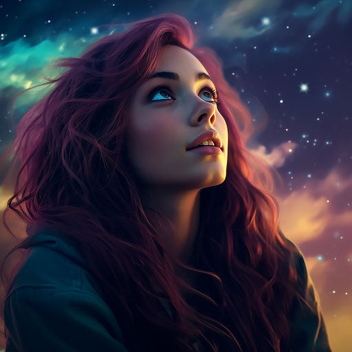 Starry night, urban princess, attractive WhatsApp view