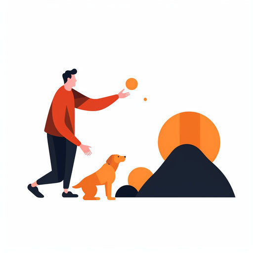 Assisting clipart in Minimalist style, on white background