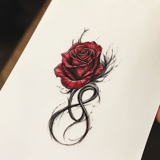 Beautiful clipart style flat tattoo sketch for amber rose face tattoo