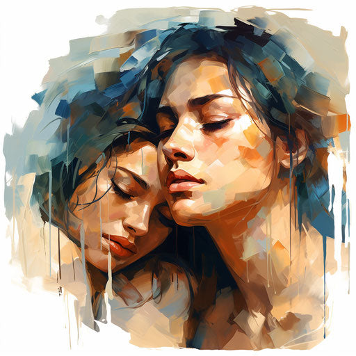 Emotions illustration in the style of an oil painting