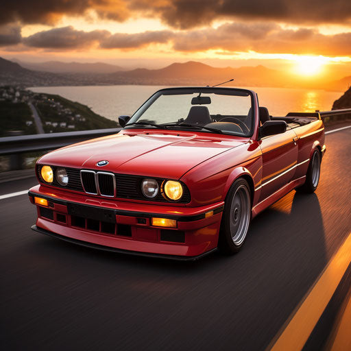 Classic Convertible BMW M3 with Top Down
