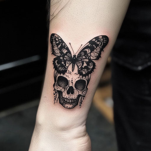 Exclusive Skull Butterfly Tattoo Tattoo Files