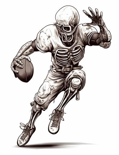 Receiving a football pass in a touchdown